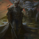 Illustration for article titled Instead Of A Batmobile, Medieval Knight Batman Rides A Giant Living Bat